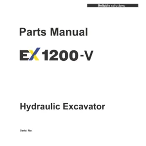 Tata Hitachi EX1200-V Hydraulic Excavator Parts Manual 2021 - Illustrated PDF Parts Catalog Download