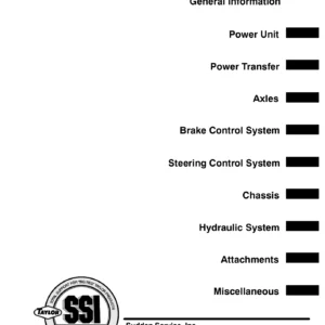 Taylor TS-9972 Forklift Parts Manual 2011 Serial KH36525 PDF