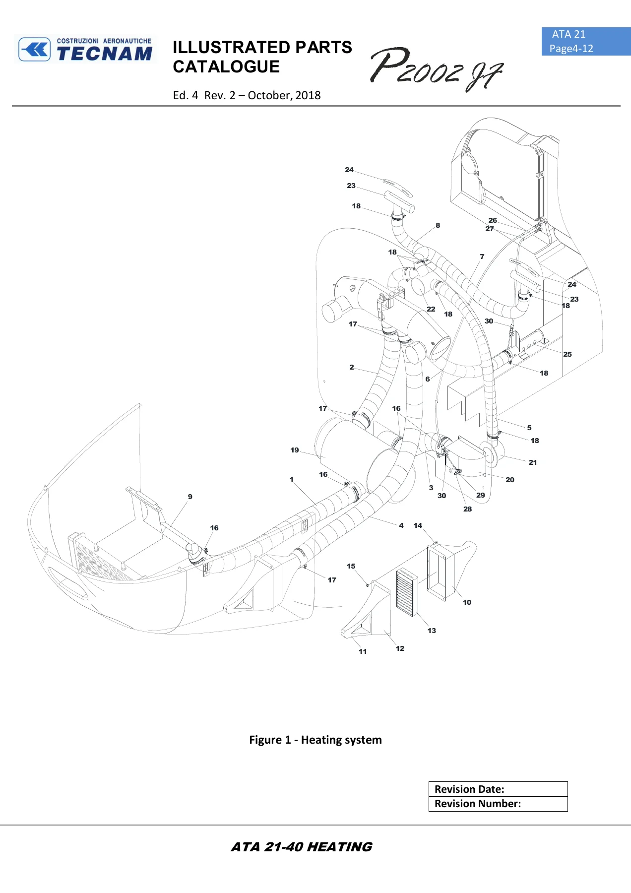 Tecnam P2002 JF Illustrated Parts Catalogue 2002/031 Ed.4 Rev.2 October 2018 PDF - Image 2