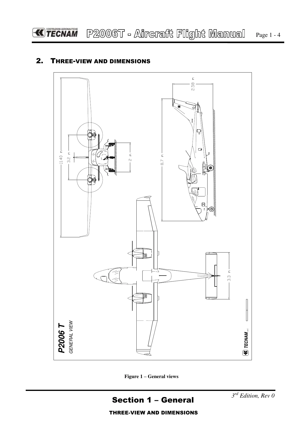 Tecnam P2006T Aircraft Flight Manual 2006/044 - EASA Approved AFM PDF - Image 2