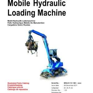 Terex Fuchs MHL331 Illustrated Parts Catalog 2011 - Serial 1561 and Up