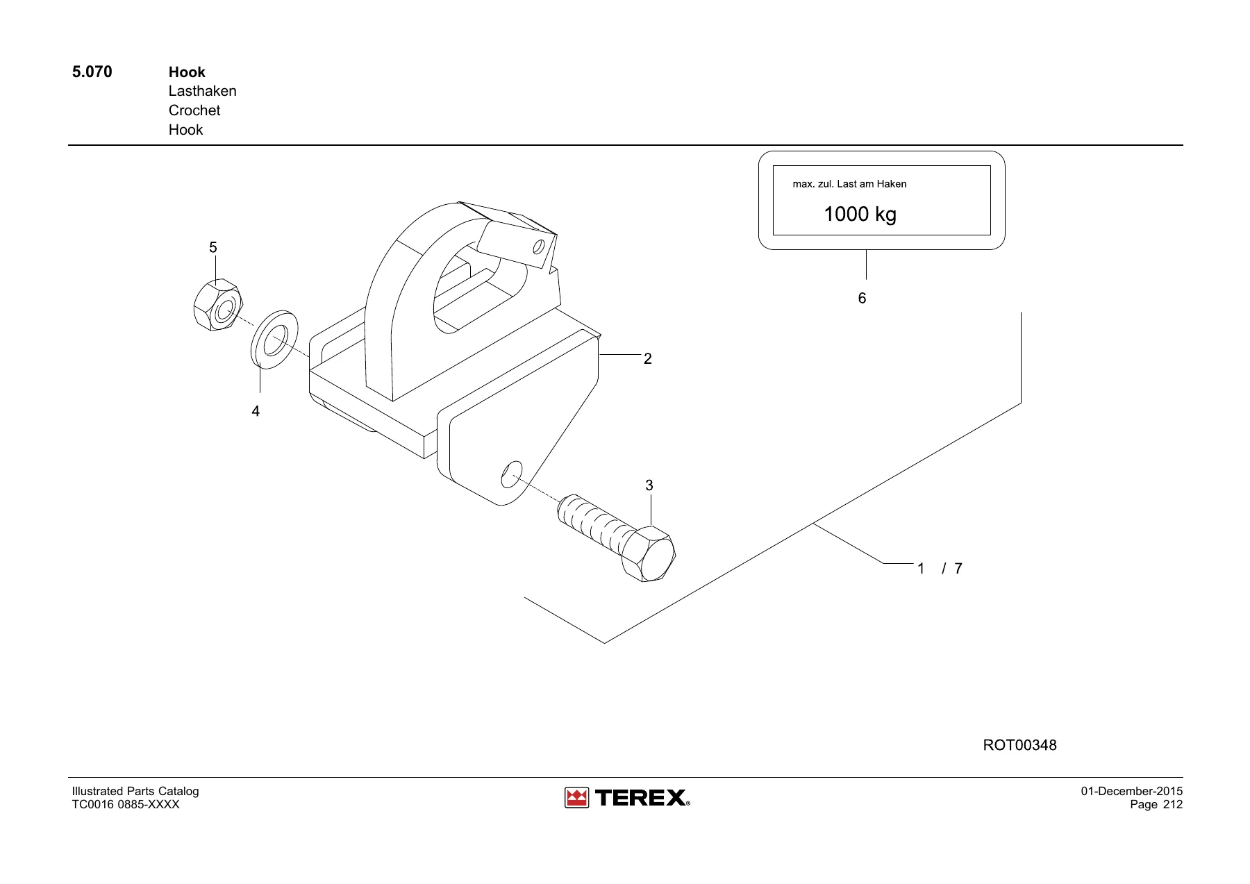 Terex TC16 Crawler Excavator Illustrated Parts Catalog PDF Manual - Image 3