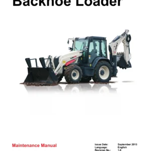 Terex TLB840R Tier 4 Backhoe Loader Maintenance Manual PDF