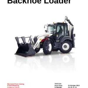 Terex TLB990 Backhoe Loader Illustrated Parts Catalog 1305GB-0 - PDF Download