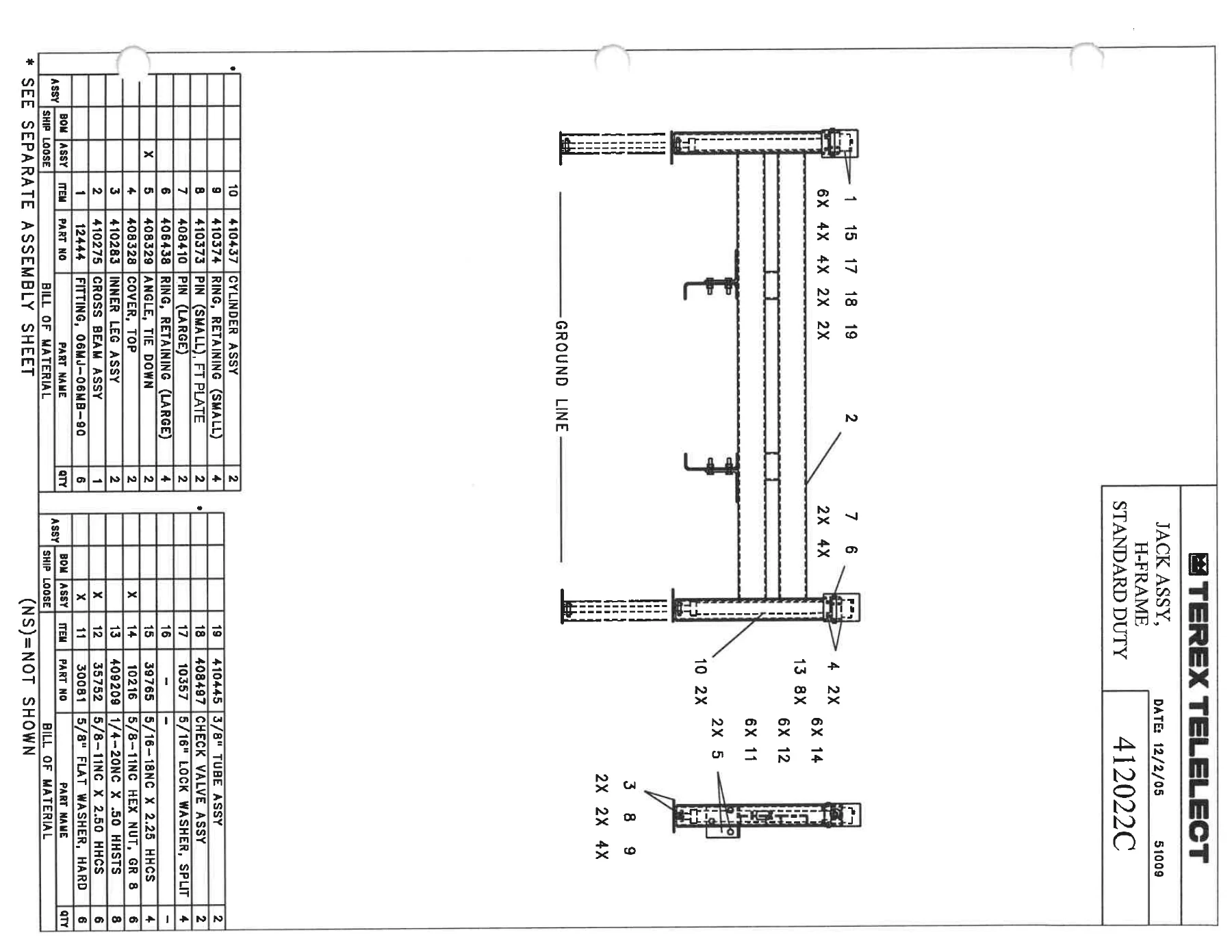 Terex Telelect TL40P Service Parts Manual - Illustrated Parts Catalog PDF - Image 2