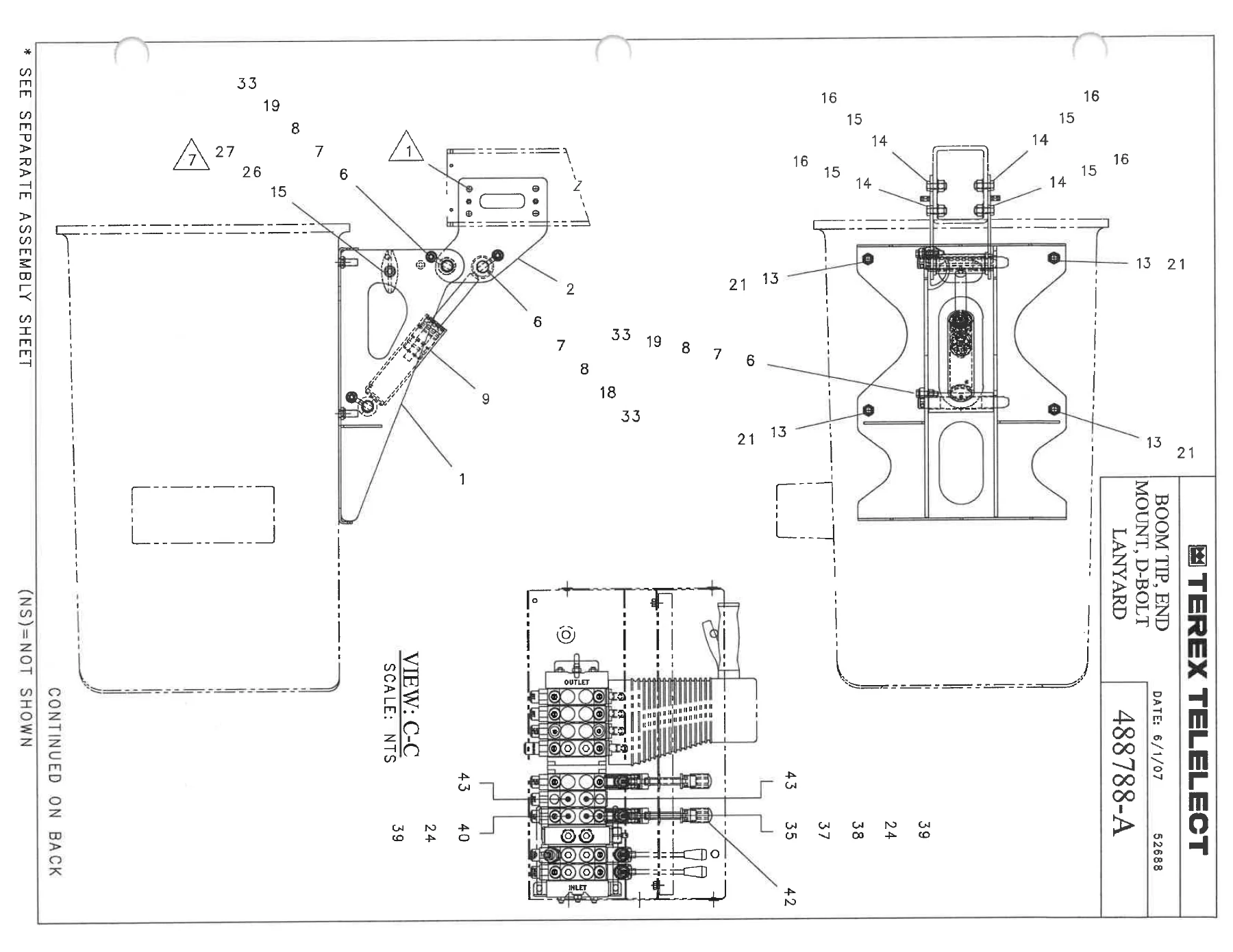 Terex Telelect TL40P Service Parts Manual - Illustrated Parts Catalog PDF - Image 3