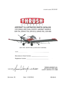 Thrush S2R-T34 S2RHG-T34 S2R-G10 S2RHG-T65 S2R-H80 Aircraft Illustrated Parts Catalog