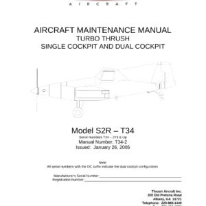 Thrush S2R-T34 Turbo Thrush Aircraft Maintenance Manual AMM-T34-2 Revision 2