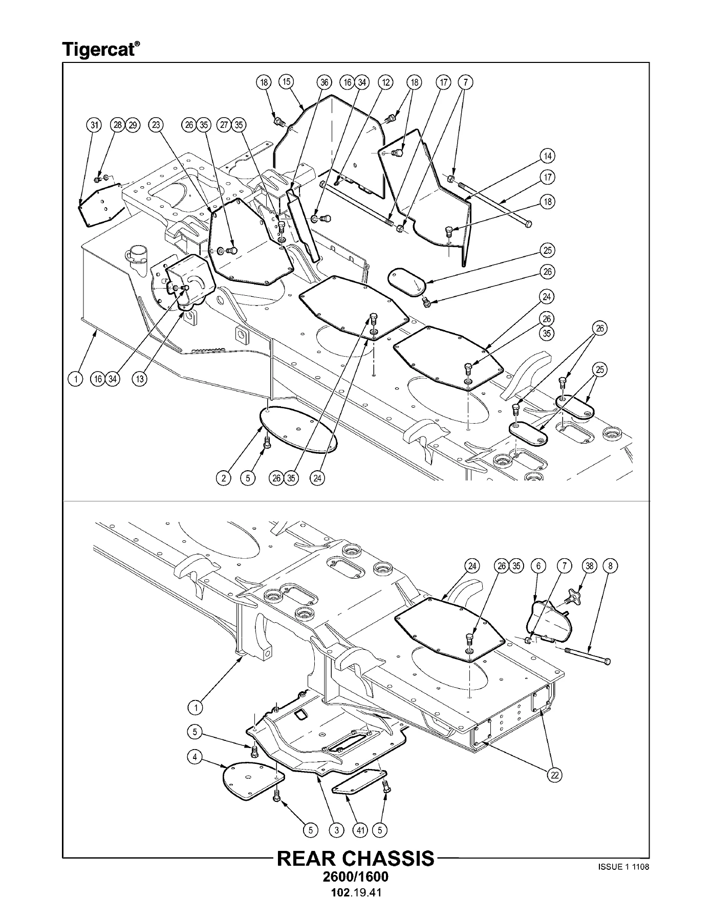 Tigercat 1075B Forwarder Parts Catalog 2009 - Serial 10750301 & Up PDF - Image 2