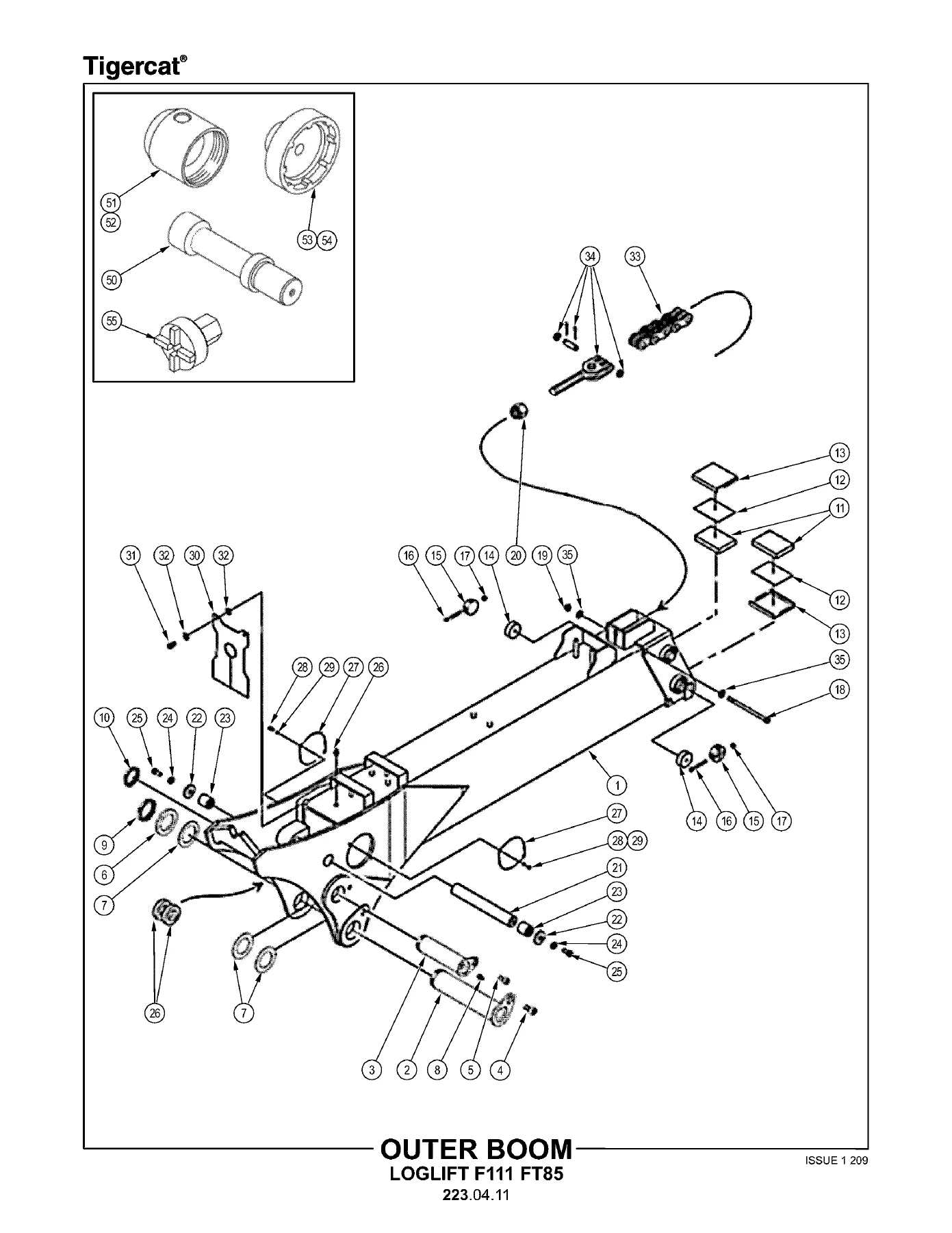 Tigercat 1075B Forwarder Parts Catalog 2009 - Serial 10750301 & Up PDF - Image 3