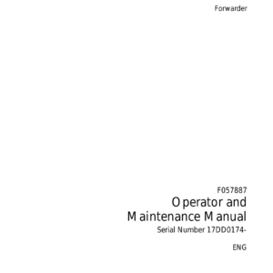 Timberjack 1410 Forwarder Operator and Maintenance Manual F057887 PDF