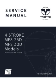 Tohatsu MFS25D MFS30D 4-Stroke Outboard Service Manual 2022 - PDF Download