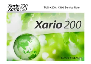 Toshiba Xario 200 / Xario 100 (TUS-X200 / TUS-X100) Ultrasound System Service Note - SD730-440END