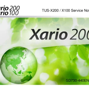 Toshiba Xario 200 / Xario 100 (TUS-X200 / TUS-X100) Ultrasound System Service Note - SD730-440END