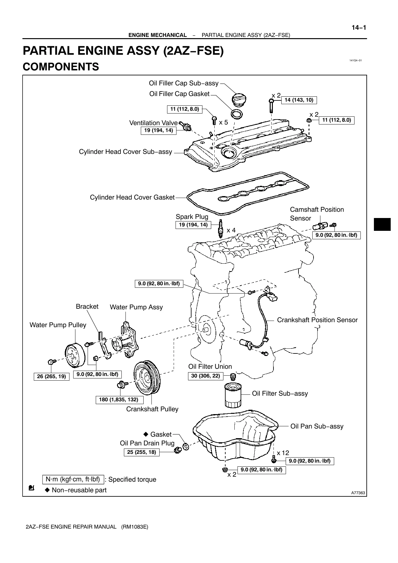 Toyota 2AZ-FSE Engine Repair Manual RM1083E - PDF Download - Image 2