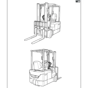 Toyota 7FBEF15-20 Electric Forklift Service Manual 2003 - CE333-CD