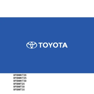 Toyota 8FBMKT20-30 8FBMT25-35 Electric Forklift Repair Manual - CE360-5