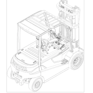 Toyota 8FBMT40 8FBMT45 8FBMT50 Forklift Repair Manual - CE370