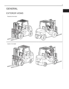 Toyota 8FG 8FD 8FGC Forklift Repair Manual Volume 1 - CE104 PDF Download