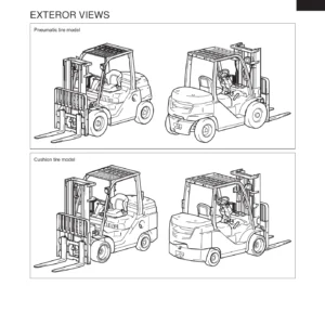 Toyota 8FG 8FD 8FGC Forklift Repair Manual Volume 1 - CE104 PDF Download