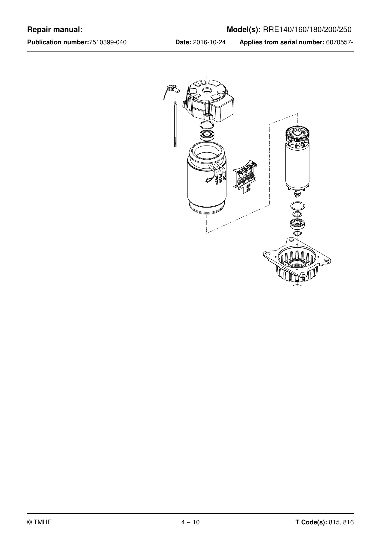 Toyota BT RRE140 RRE160 RRE180 RRE200 RRE250 Reach Truck Repair Manual 7510399-040 - Image 2