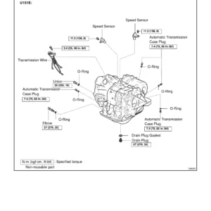 Toyota U151E U151F Automatic Transaxle Repair Manual RM1021U PDF