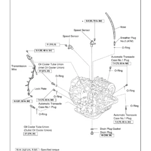 Toyota U250E Automatic Transaxle Repair Manual (RM1123U) - Overhaul & Service Specifications PDF