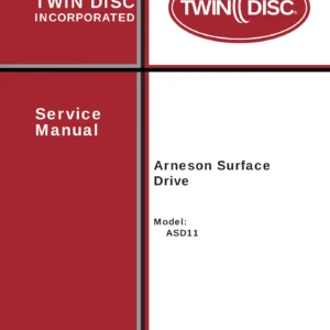 Twin Disc Arneson Surface Drive ASD11 Service Manual ASD11B1S ASD11B1L 1022809