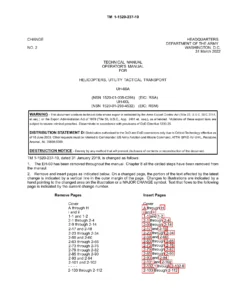 UH-60A UH-60L Black Hawk Operator's Manual TM 1-1520-237-10 - 2019 Base, Change 2