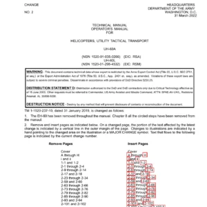 UH-60A UH-60L Black Hawk Operator's Manual TM 1-1520-237-10 - 2019 Base, Change 2