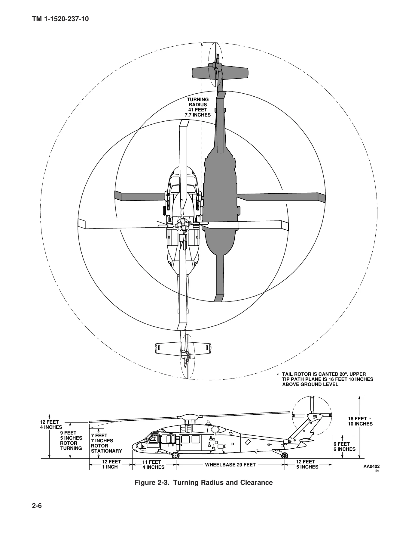 UH-60A UH-60L EH-60A Black Hawk Helicopter Operator's Manual TM 1-1520-237-10 - Image 3