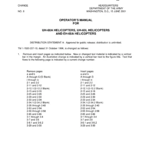 UH-60A UH-60L EH-60A Black Hawk Operator's Manual TM 1-1520-237-10 - PDF Download