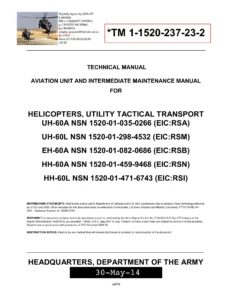 UH-60A UH-60L EH-60A HH-60A HH-60L Aviation Unit Intermediate Maintenance Troubleshooting Manual TM 1-1520-237-23-2 Volume 2