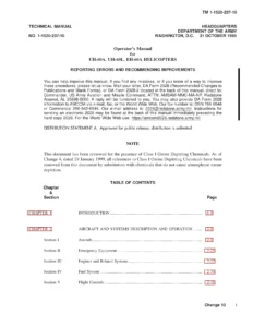 UH-60A UH-60L EH-60A Helicopter Operator's Manual 1996 - TM 1-1520-237-10 PDF