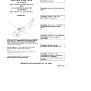 UH-60A UH-60L UH-60Q HH-60L Black Hawk Helicopter Avionics Maintenance Manual - TM 11-1520-237-23 Volume 1