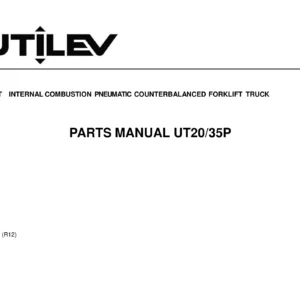 Utilev UT20/35P 2.0-3.5T Internal Combustion Forklift Parts Manual 76502614