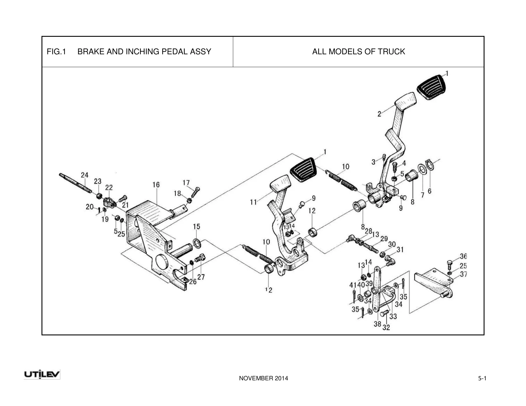 Utilev UT30/35P 3.0-3.5T Forklift Parts Manual – Full Illustrated Catalog PDF - Image 3