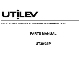 Utilev UT30/35P 3.0-3.5T Forklift Parts Manual – Full Illustrated Catalog PDF
