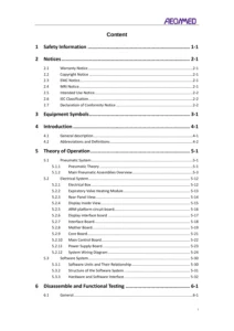 VG70 Ventilator Service Manual - Edition 01.04 (May 2018) PDF Download