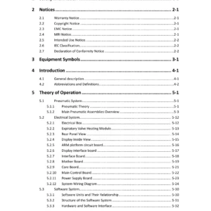 VG70 Ventilator Service Manual - Edition 01.04 (May 2018) PDF Download