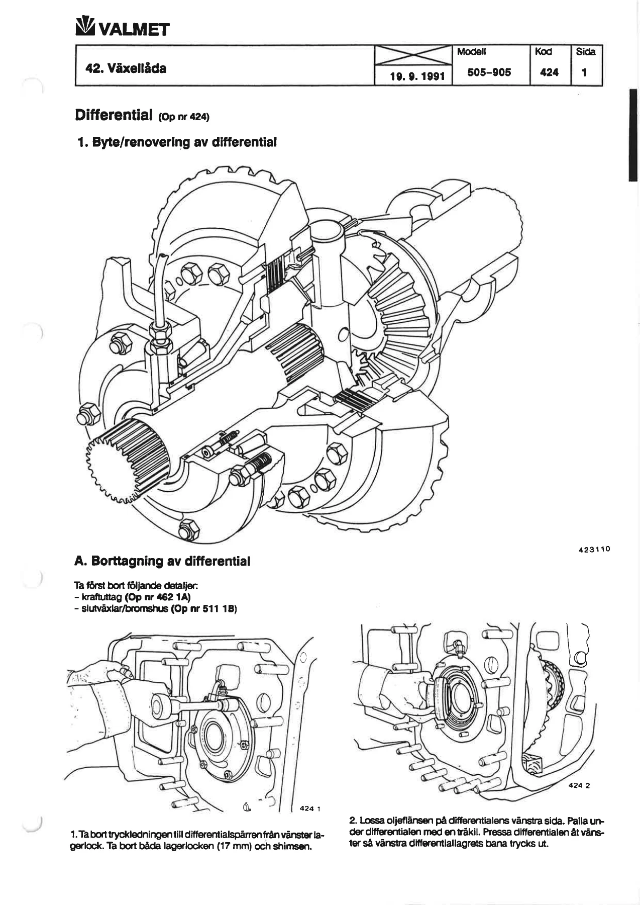 Valmet 505 605 655 705 755 805 855 905 615M Verkstadshandbok Traktorer - PDF Reparationsmanual - Image 3