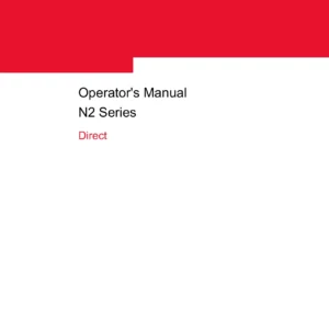 Valtra N2 Series Direct Tractor Operator Manual - N122 D & N142 D