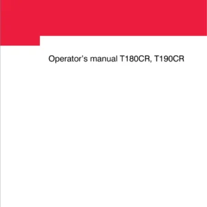 Valtra T180CR & T190CR Tractor Operator's Manual - PDF Download