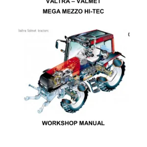 Valtra Valmet Mega Mezzo Hi-Tec 6000-8950 Series Tractors Workshop Manual