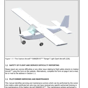 Vashon Ranger R7 Aircraft Maintenance Manual Revision 2 - 2019 PDF