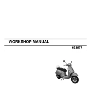 Vespa GTS 250 I.E. Workshop Manual 633577 (2007) Complete Service Repair PDF