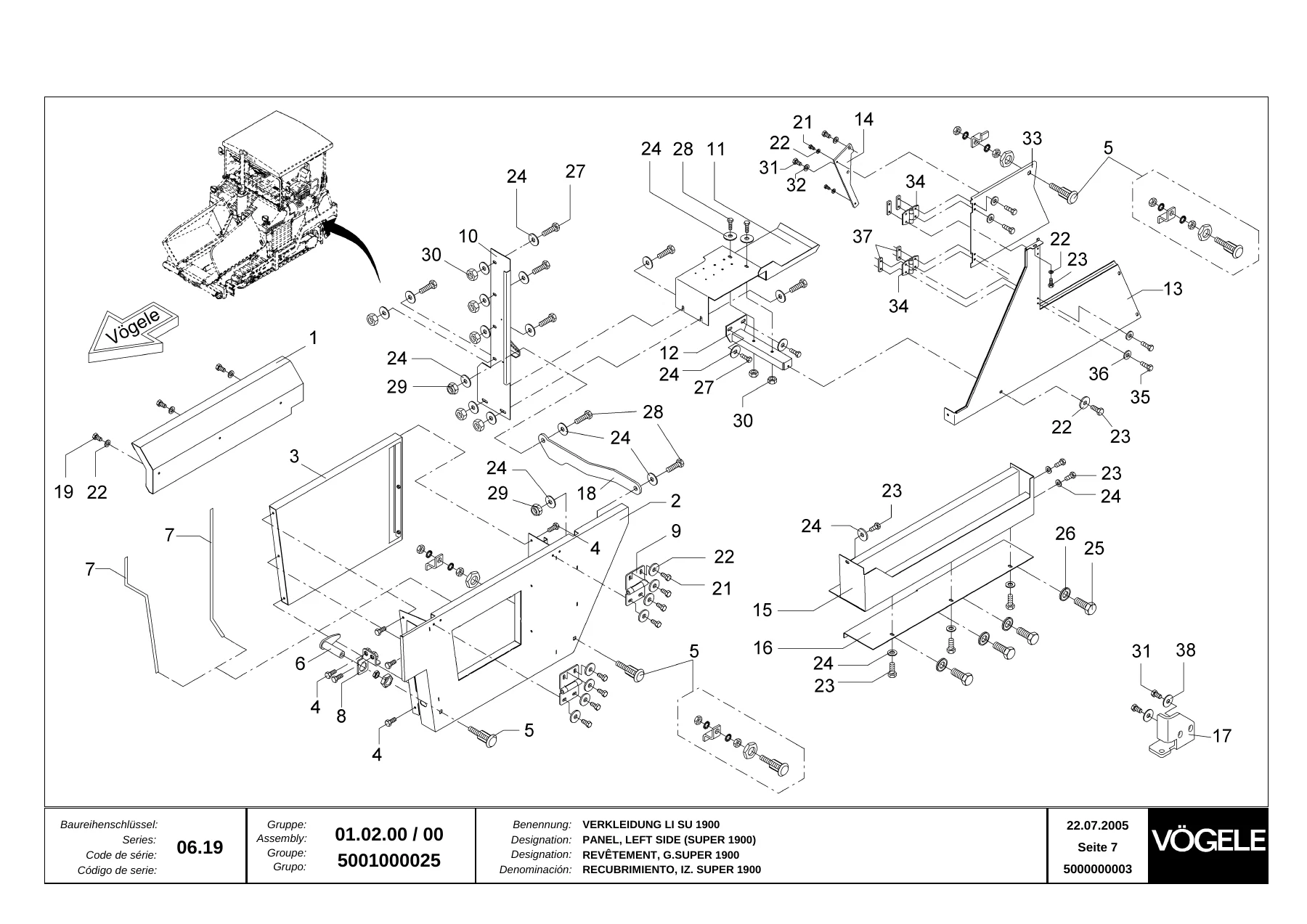 Vogele Super 1900/2100 Paver Spare Parts Catalog 2005 - PDF Download - Image 2