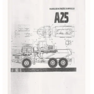 Volvo A25C 6x6 Articulated Dump Truck Operator Instruction Manual