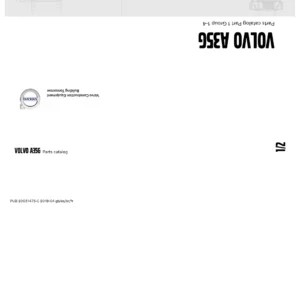Volvo A35G Articulated Hauler Parts Catalog Manual - PUB 20051475-C