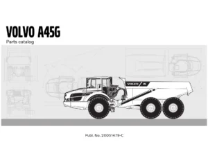 Volvo A45G Articulated Hauler Complete Parts Catalog 20051479-C - PDF Download